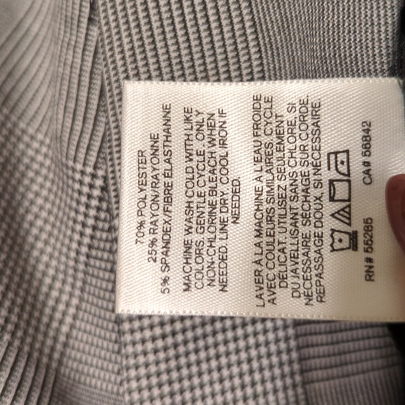 Express Asymmetrical faux wrap plaid skirt - Picture 3 of 3